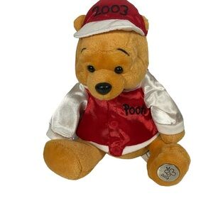 Disney Theme Parks 2003 Winnie The Pooh 7” Bean Bag Plush Stuffed Animal W/ Tag
